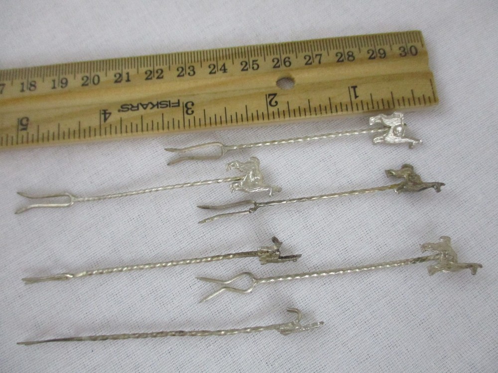 Silver Llam Forks Olive dinner party set 6 Appetizer