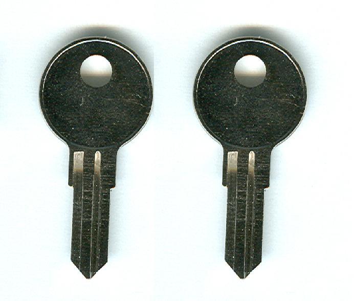 (2) Tractor Supply Knapheide Tool Box Keys Pre Cut to Your Key Code J201-J297