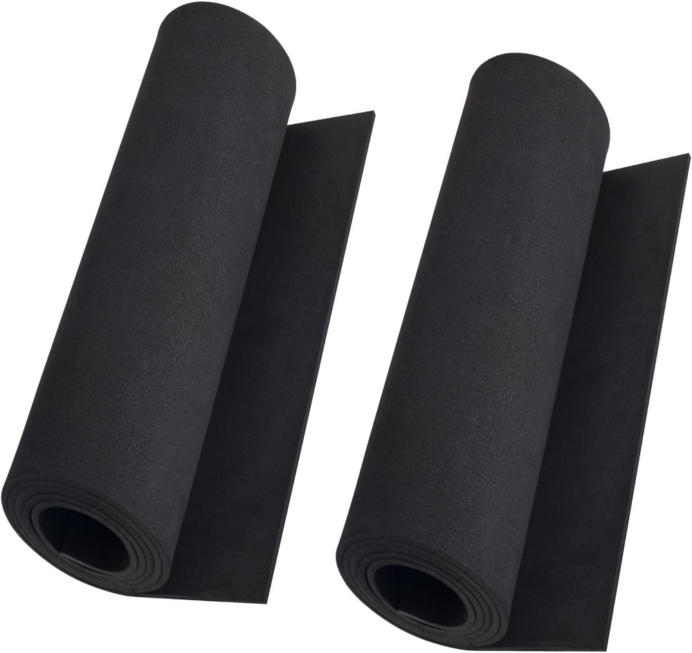 2-Pack Black Eva Foam Sheets roll, Premium eva Thickness-3mm, 2PCS:Black