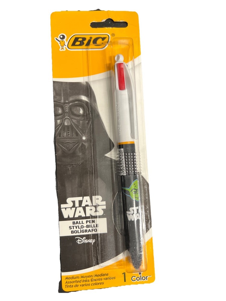 BIC Star Wars 4 Color Ball Pen Yoda Medium Asstd. Inks