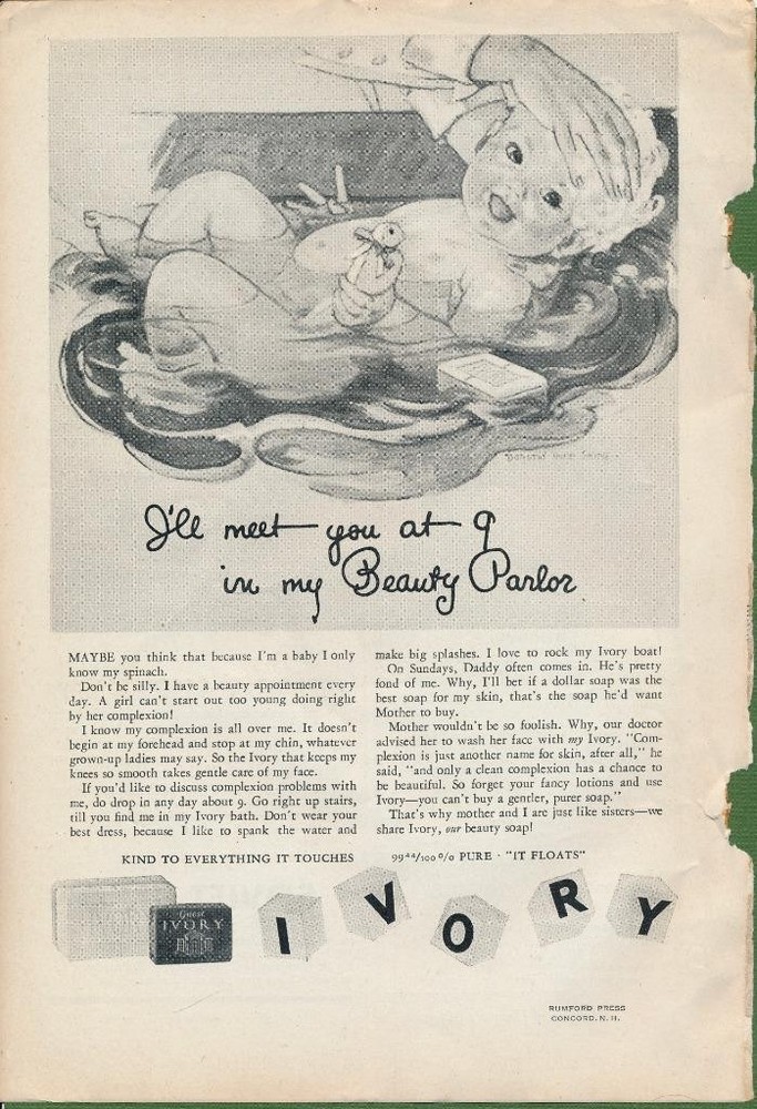 Magazine Ad - 1932 - Ivory Soap - Dorothy Hope Smith artwork