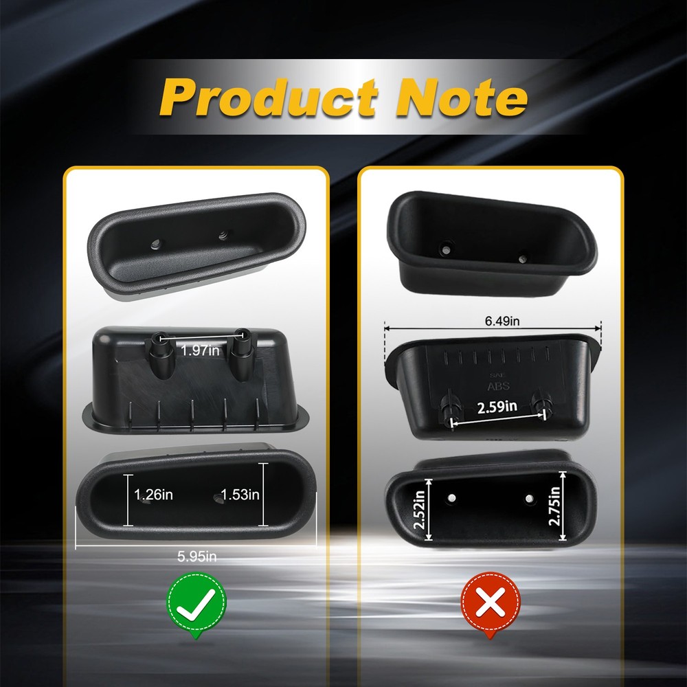 Left Interior Door Panel Pull Handle Cup for 1998-2002 Dodge Ram 2500 3500 Truck