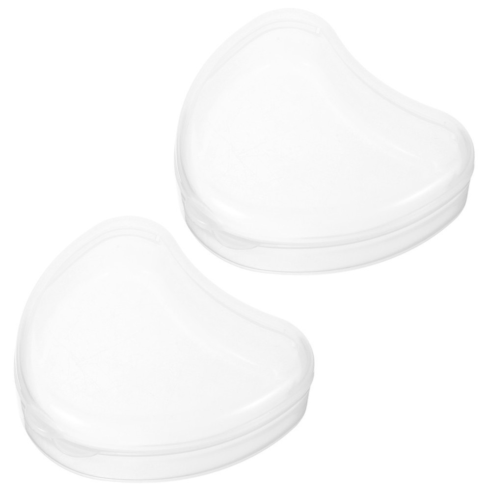 2 Pcs False Teeth Denture Case Holders Retainer Case​ Portable Container