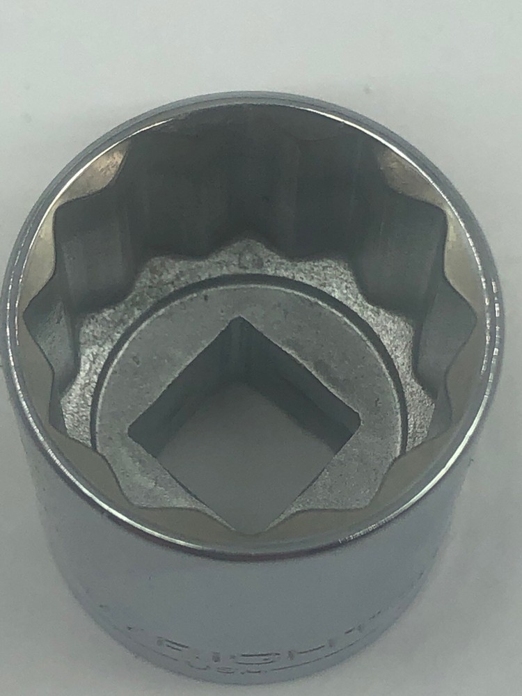 Wright Tool # 3124 3/4" 12 Point Std Socket 3/8" Drive Made In USA Free Ship