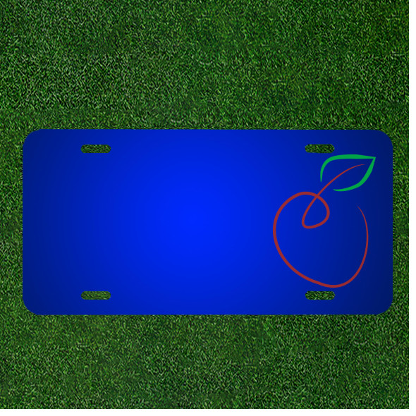 Custom Personalized License Plate With Add Names To Apple Figures Fruit