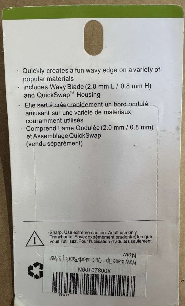 Wavy Blade + Quick Swap Housing For Cricut Maker