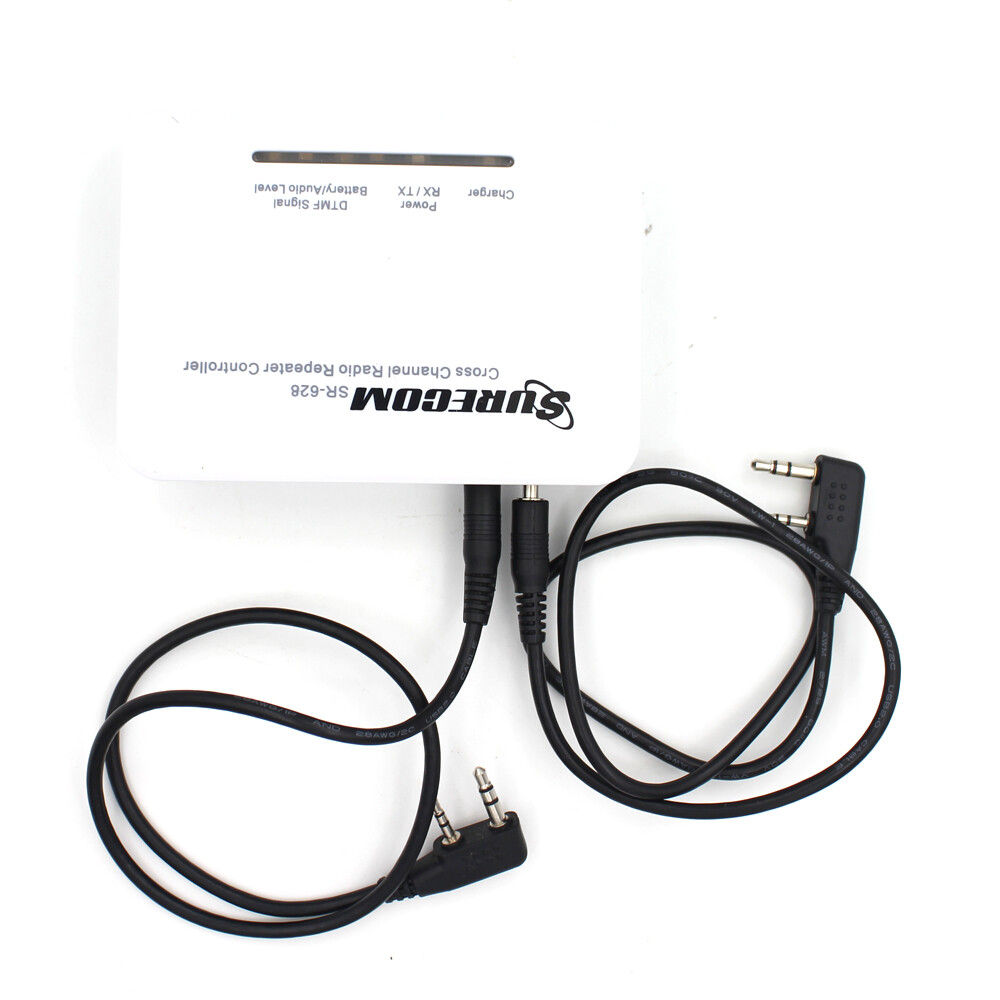 Surecom SR-628 Relay Box Controller VHF UHF & 2 Cables HAM Radio Duplex Repeater