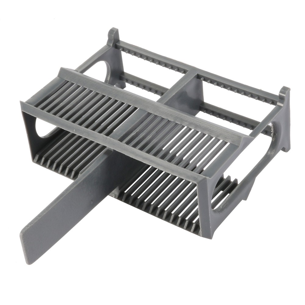 Microscope Slides Rack 24 Position Polypropylene Staining Rack Gray