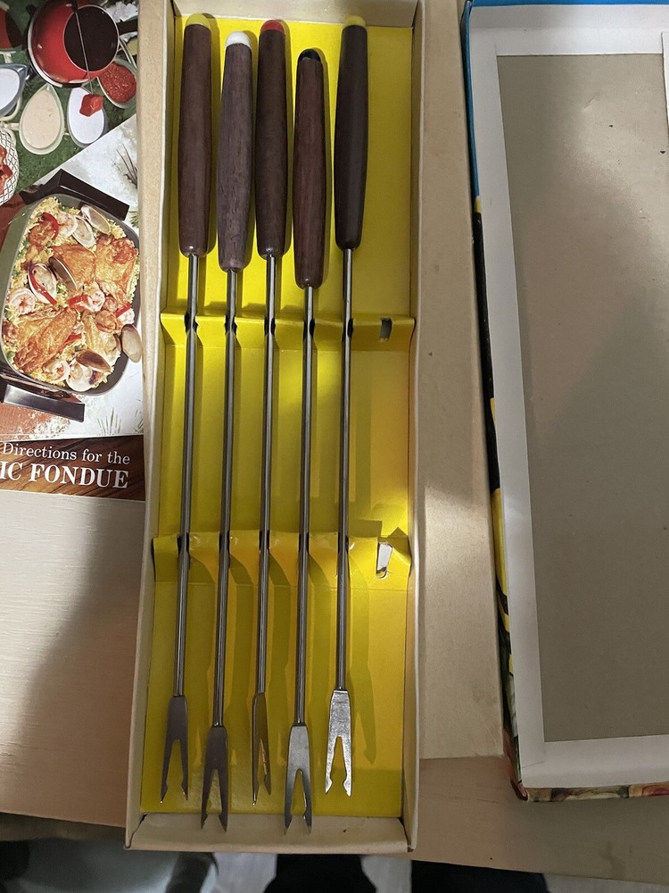 Fondue Set Vintage 1971