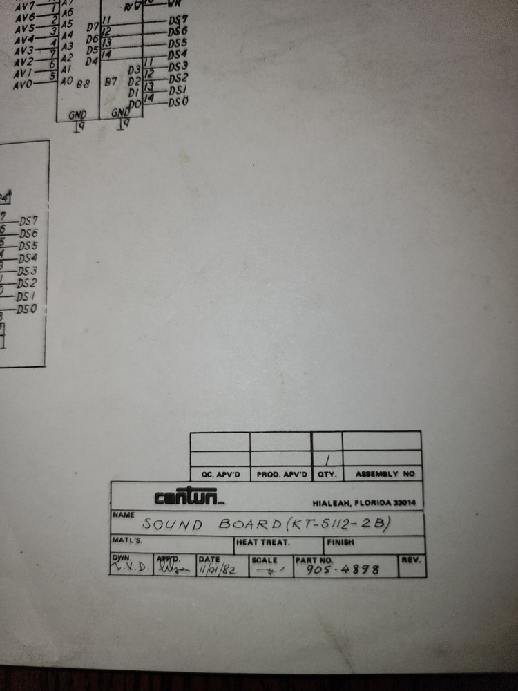 Time Pilot Manual + Schematics Arcade Centuri