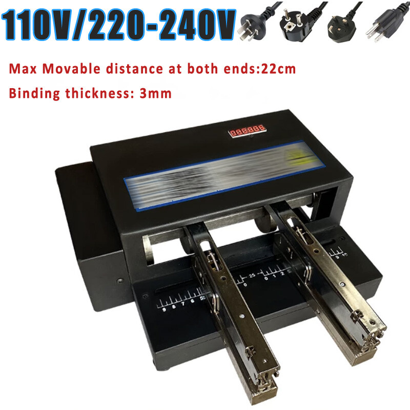 Double Head Electric Stapler Multi-head Card Binding Machine Automatic Binder
