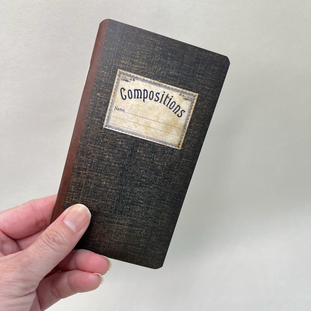 3 Vintage Style Pocket Notebooks Lined Plain Graph Pages