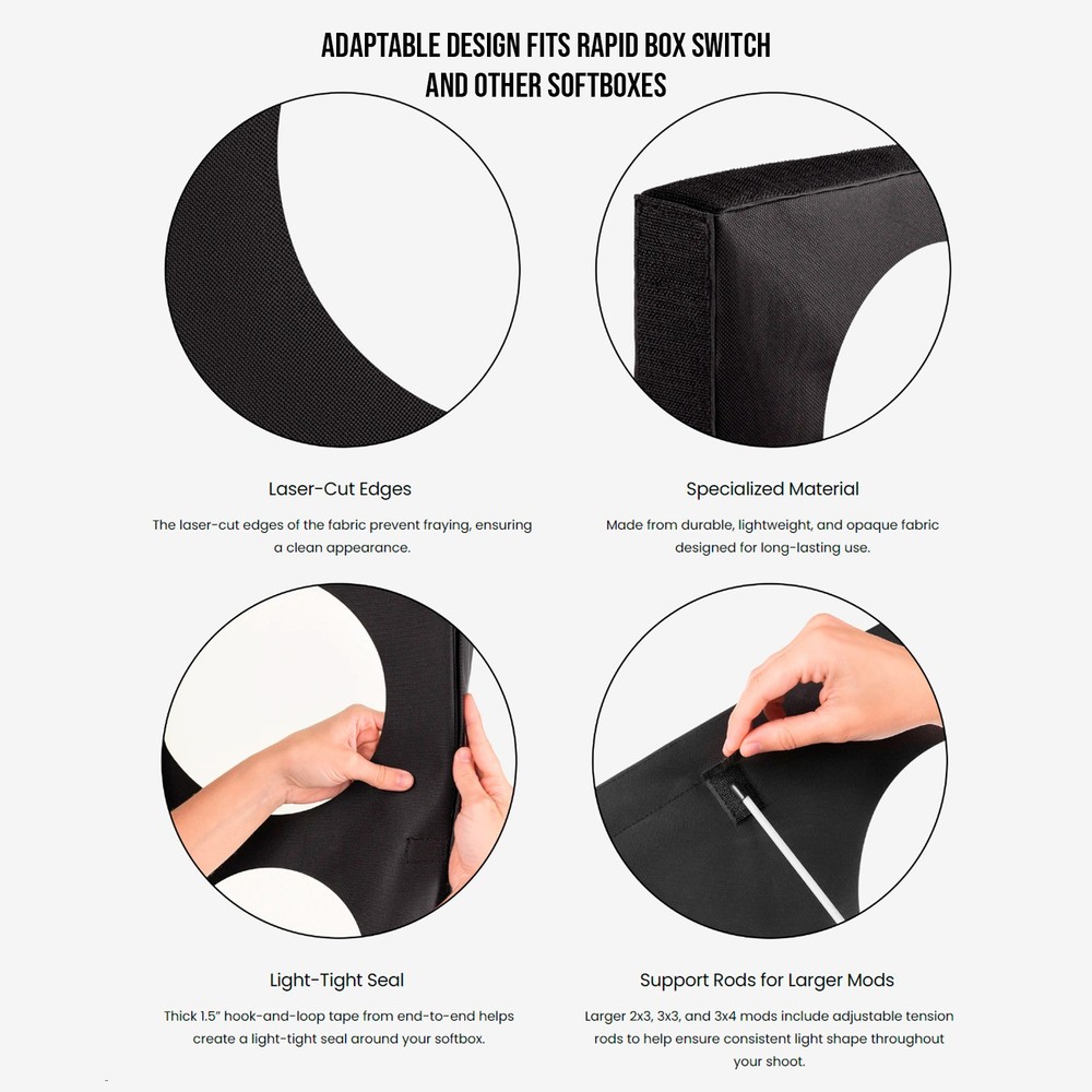 Westcott Pro Light Adjustable Corner System and Tape Mods 2 Pack Bundle