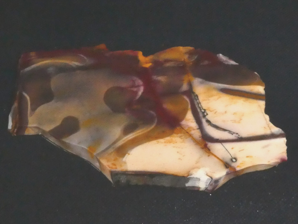 MOOKAITE JASPER-4" x 2 1/4 "  rough, cabbing - display , science