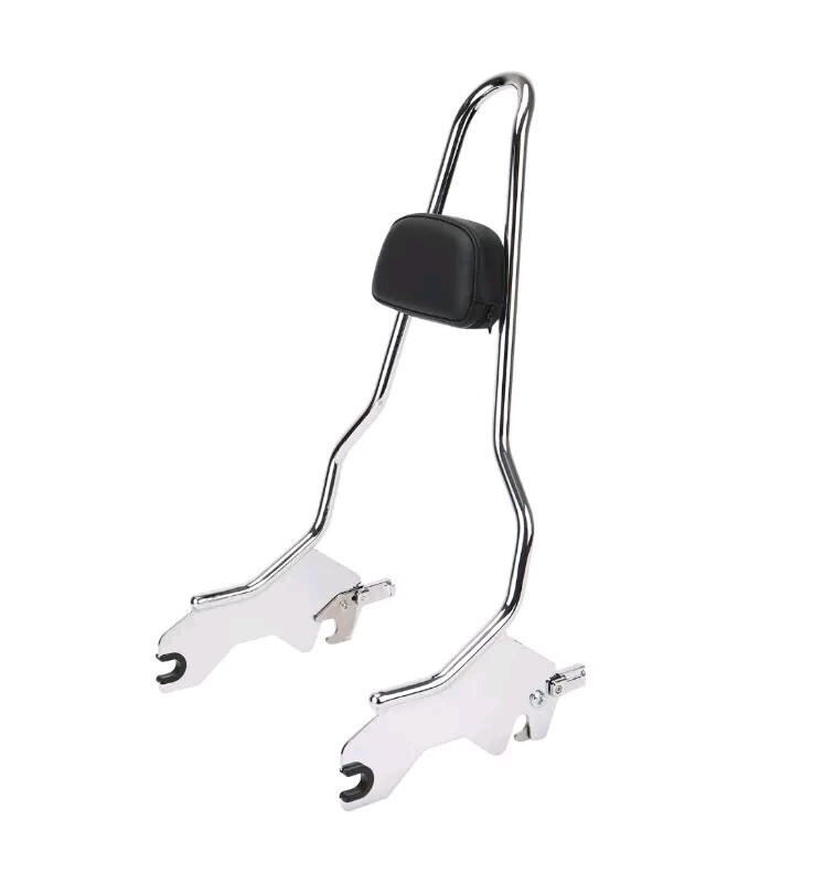 Chrome Quick Release Detachable Passenger Backrest for Sport Glide FXLR 2018+