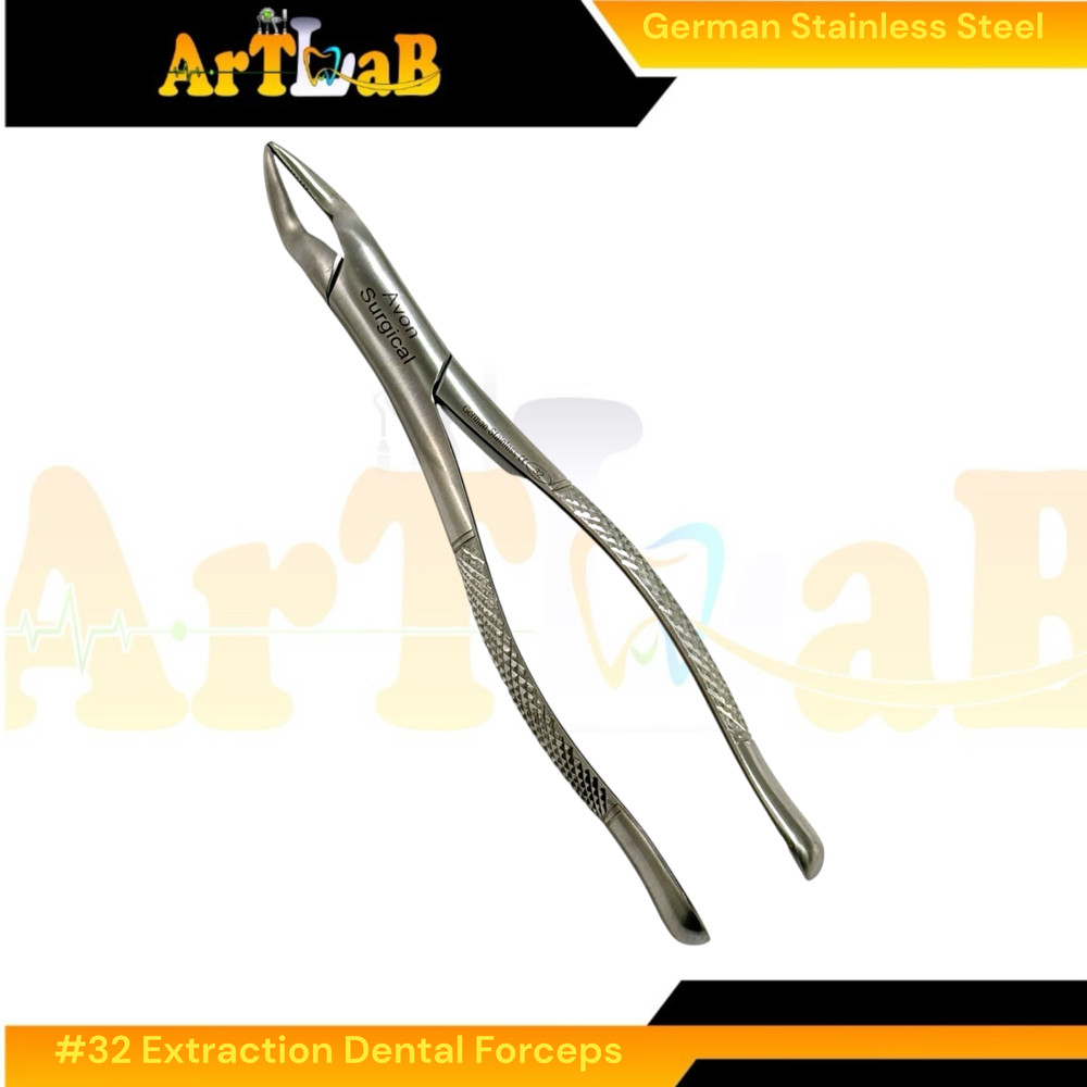 Universal Extracting Forceps Upper Teeth and Molars - German Stainless (1pc) #32
