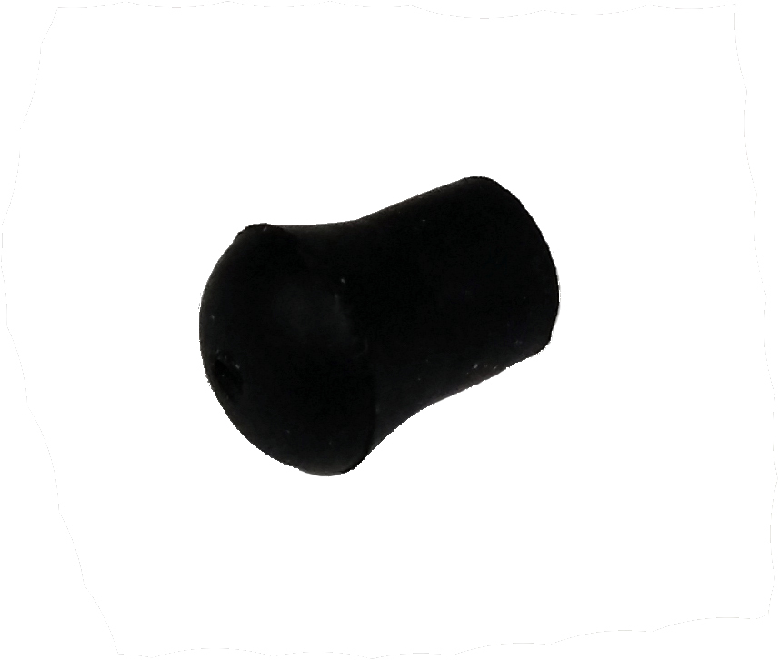 Herco Miniature Black Rubber Tips (3/16" ID) - 4 pcs