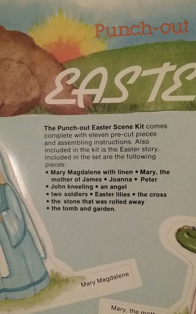 EASTER PUNCH OUT KIDS' ACTIVITY ~ vintage