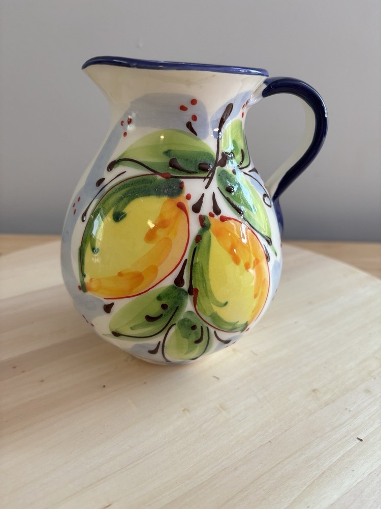 Hermanos Pedraza Hand-painted Ceramic Pitcher Decorative Jar
