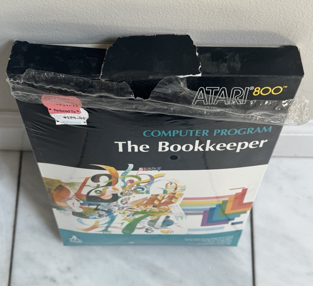Vintage Atari 400 800 Computer Program The Bookkeeper CX414 Complete