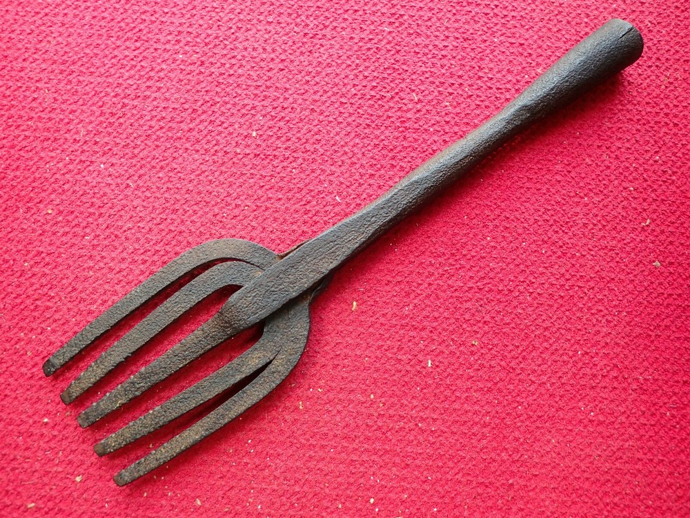 Primitive Antique Blacksmith Hand Forged Eel, Fish or Frog with Socket End