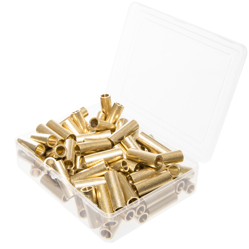 Brass Macramé Crafting Tubes - Shiny Brass Color - Multiple Pack Sizes