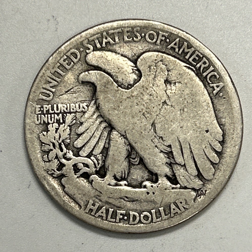 1916-S Walking Liberty Half Dollar.