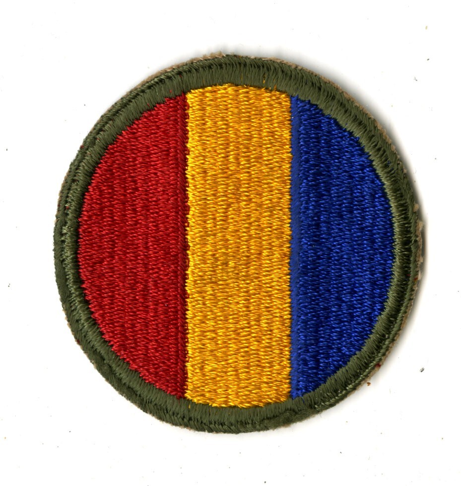 Replacement and Schools Command White Back Patch WWII Vintage