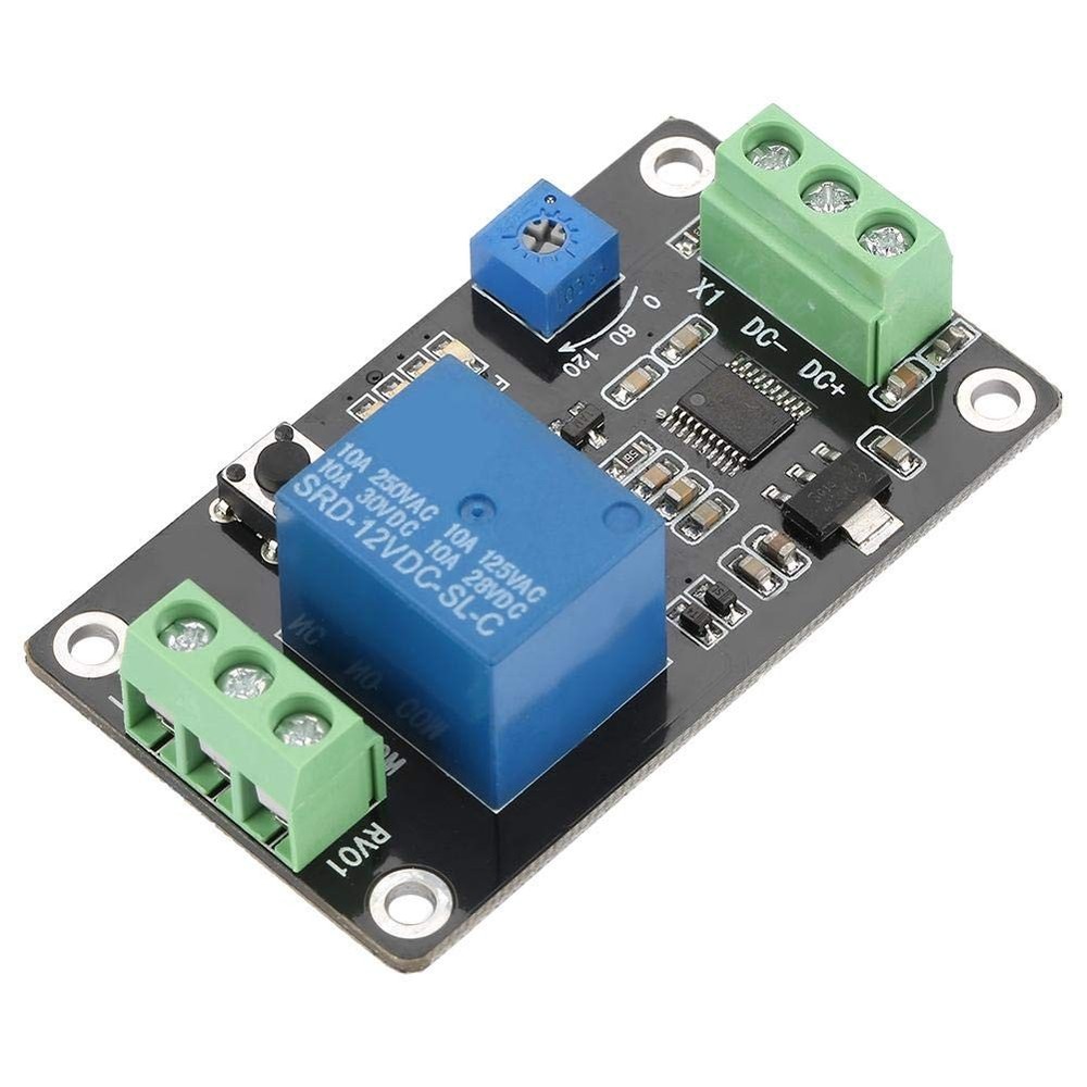 DC 5V/12V/24V Delay Timer Relay, Self-Locking On Off Time Switch Super...