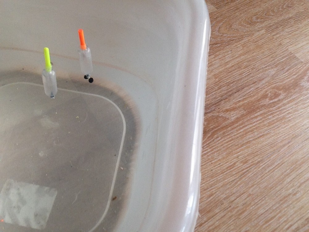 4 X Mini crystal wagglers/ Slow Sinking Bombs. With Interchangeable Float Tips