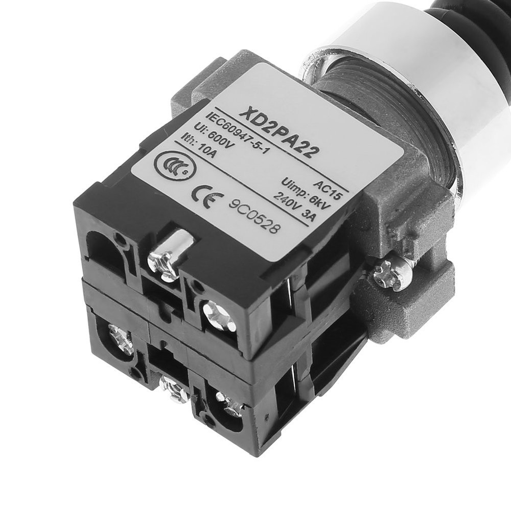 2NO Spring Return Joystick Switch 2 Position Momentary Control Switch for XD2...
