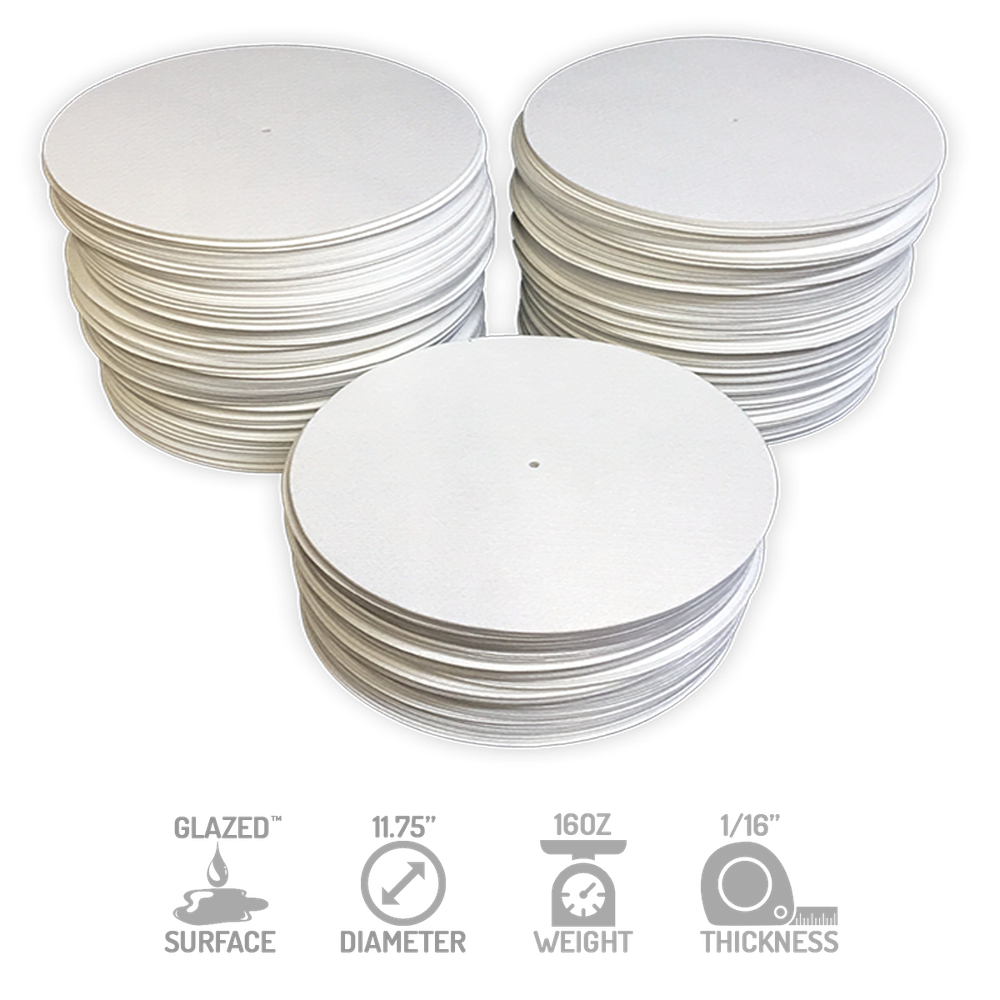 Technics Mirror Black on Red - DJ slipmat for LP turntable record player