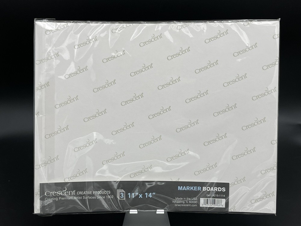 Crescent Marker Board 3/Pkg 11"X14" White