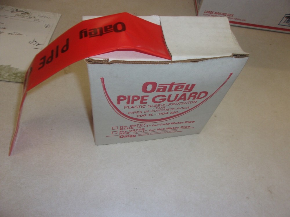Oatey 38708  200' RED HOT WATER Pipe Guard - 4 mil
