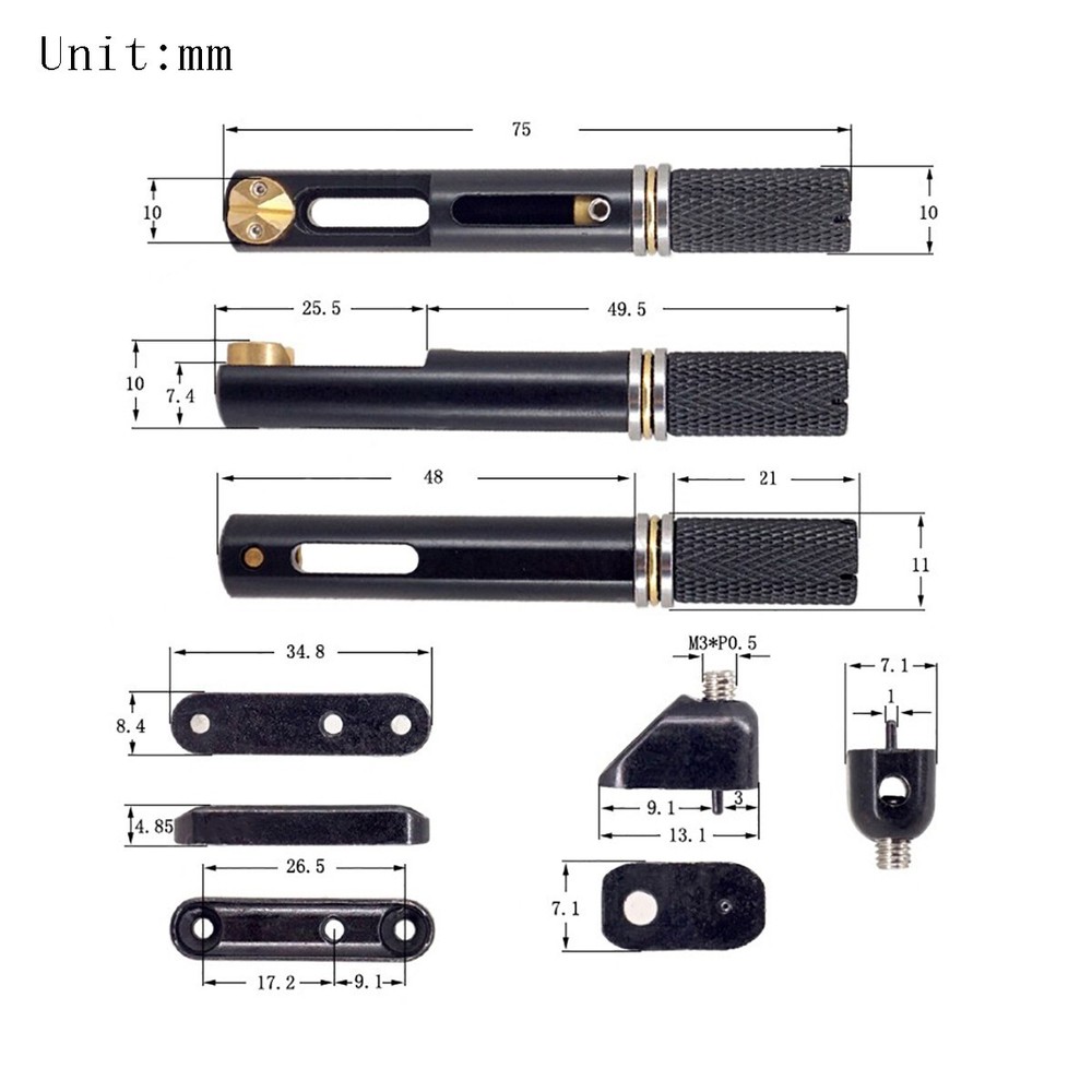 6 Strings Headless Guitar Bridge Saddle Single Bridge for Headless Guitar chrome