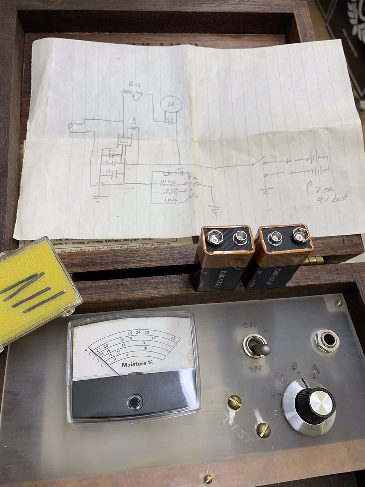 Vintage Wood Moisture Meter Custom Made