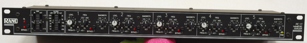 Rane PE17 5-Band Parametric Equalizer (NO POWER SUPPLY)