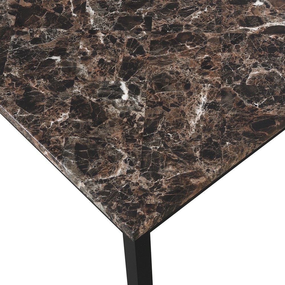 Faux Marble Top metal frame dinette table