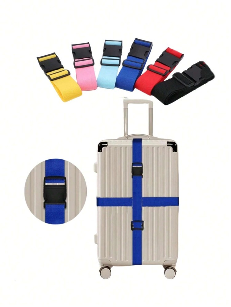 1PC Adjustable Heavy-Duty Luggage Strap Secure Quick-Release Buckle – Durable