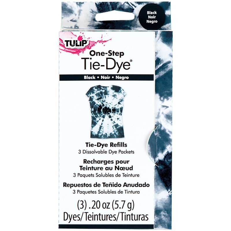 Tulip One-Step Tie-Dye Refill .13oz 3/Pkg Black