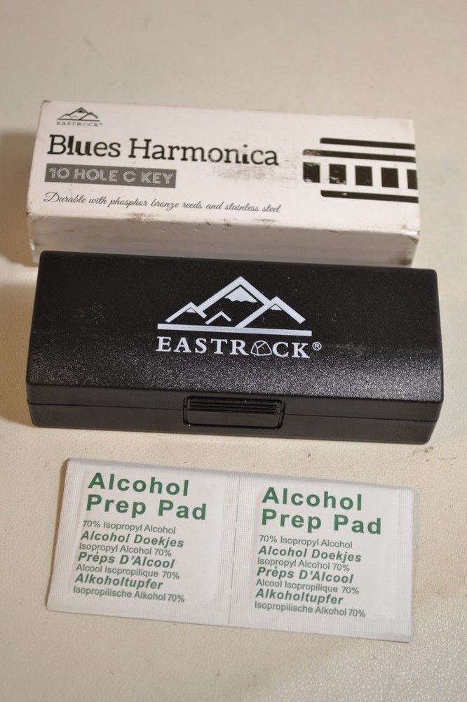 EASTROCK 10-hole C Key Blue Harmonica