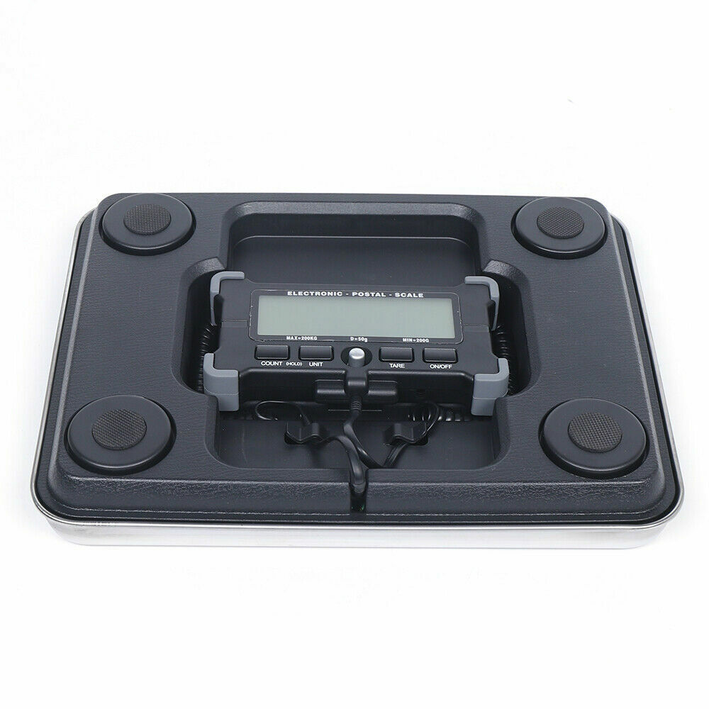 12.4" × 9.8" Digital Mail Parcel Scale with LCD Display, 200 kg Capacity