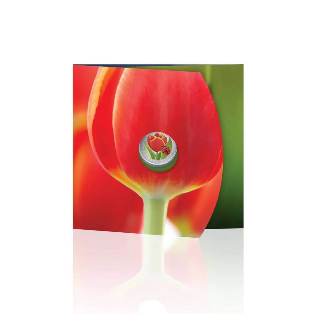 2011 Canada 25c Tulip with Ladybug - Colored Coin