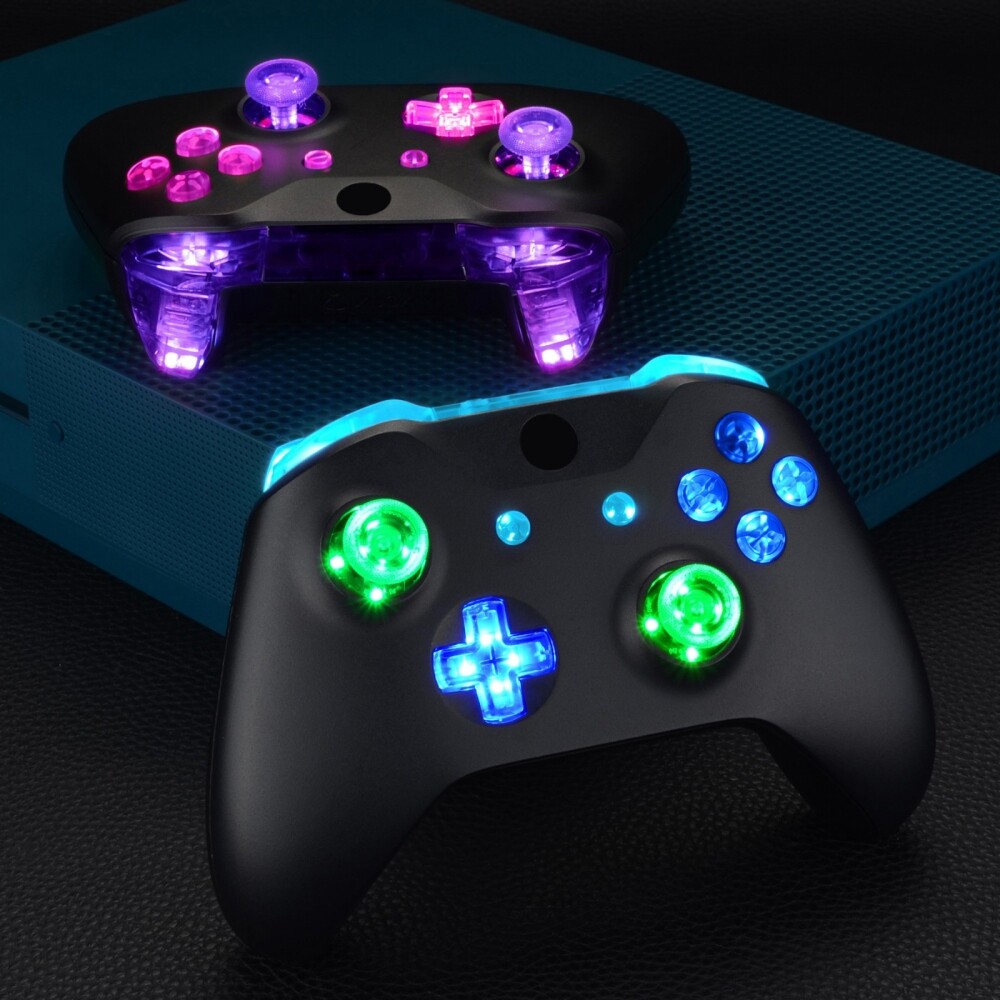 Multi-Colors Luminated Dpad Thumbsticks DTFS LED Kit for Xbox One S/X Controller