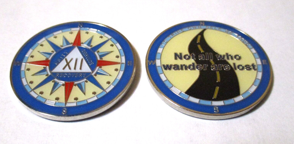 Coin 47 Year Tri-plate Medallion AA Anniversary Challenge