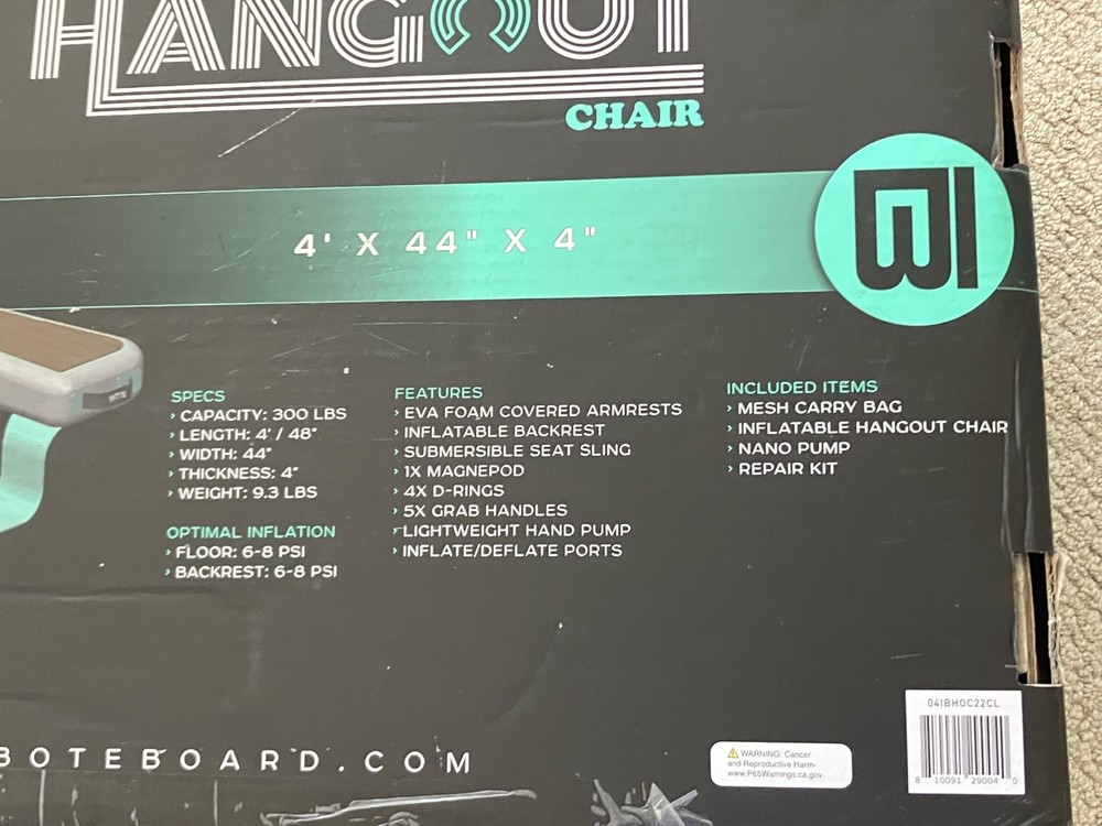BOTE INFLATABLE HANGOUT CHAIR - CLASSIC