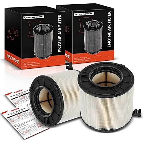 2-PC Engine Air Filter Compatible with Audi Models- A4, A4 allroad, A4