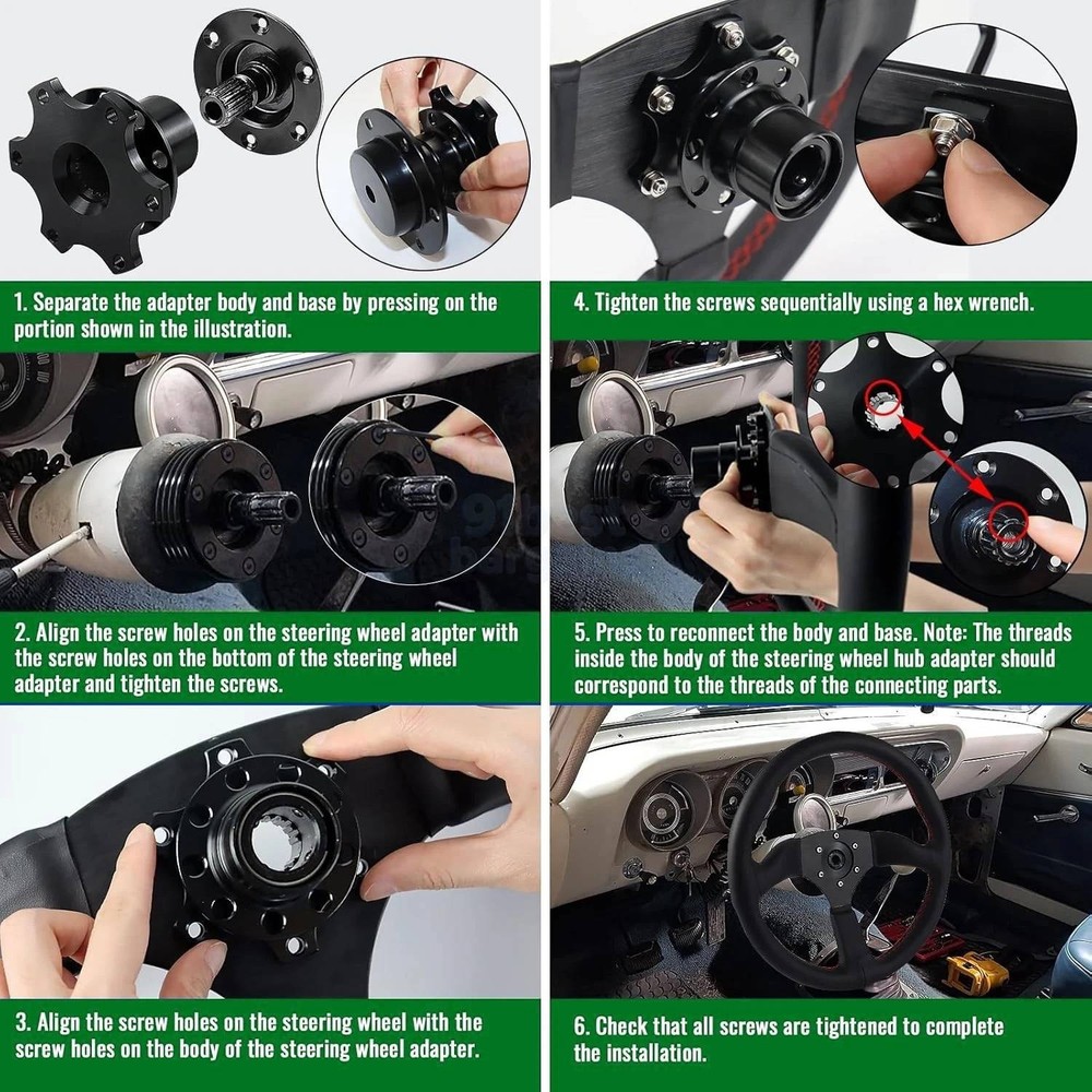 Universal Car Quick-release Steering Wheel Hub Adapter Off Quick release Hub USK