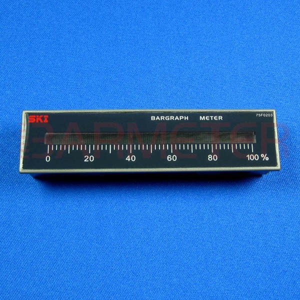 103seg LED Bargraph Panel Meter 24*96mm,0-5V Input,Red(Green),Horizontal Scale