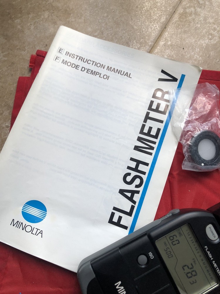 Minolta Light Meter V meter with a new battery